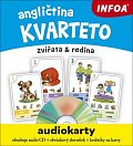 Angličtina KVARTETO - Audiokarty + CD (zvířata a rodina)