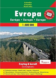 Evropa autoatlas 1:800 000 (A4, spirála)
