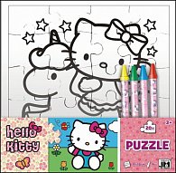 Hello Kitty omalovánkové puzzle