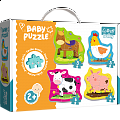 Trefl Puzzle Zvířata na farmě 4v1 (3,4,5,6 dílků) Baby