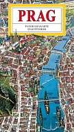 Praha - Panoramatická mapa velka / německy