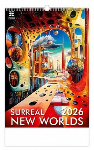 Kalendář nástěnný 2026 - Surreal Worlds