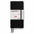 Weekly Planner & Notebook 2026 Wallet (B6+ x A6) Black - tečkovaný