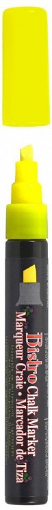 Marvy 483-f5 Křídový popisovač fluo žlutý 2-6 mm