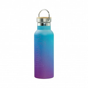 BAAGL Termoláhev s bambusovým víčkem Gradient modro-fialová, 500 ml