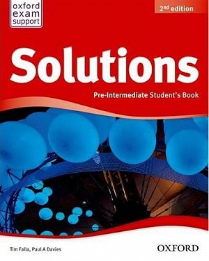 Solutions Pre-intermediate Student´s Book 2nd (International Edition)
