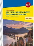 Německo, Rakousko, Švýcarsko atlas Falk