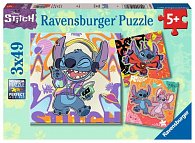 Puzzle Disney: Stitch 3x49 dílků