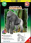 Gorila – Papírový 3D model/52 dílků