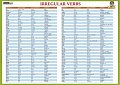 Irregular verbs / Nepravidelná slovesa - Naučná karta