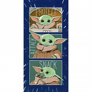 Dětská osuška Star Wars Baby Yoda Snack