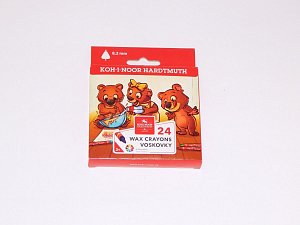 Koh-i-noor voskovky trojhranné tenké 8,2 mm - 24 ks