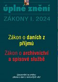 Aktualizace I/2 2024 O daních z příjmů, o archivnictví a spisové službě