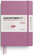Daily Planner 2026 Medium (A5) Dusty Rose - tečkovaný