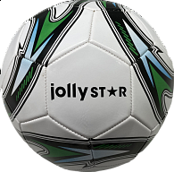 Míč kožený fotbalový Jolly Star Champion velikost č. 5