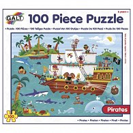 100 Puzzle v krabici - Piráti