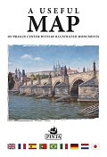 A USEFUL MAP - Praktická mapa centra Prahy s 69 ilustracemi historických památek (stříbrná)
