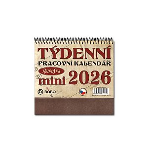 Pracovní kalendář 2026 MINI Retro
