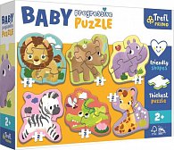 Trefl Puzzle Baby Safari 6v1 (2-6 dílků)