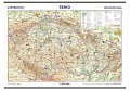 Česko - vlastivědná školní nástěnná mapa 1:375 000, 2.  vydání