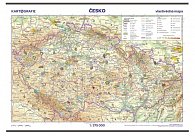 Česko - vlastivědná školní nástěnná mapa 1:375 000, 2.  vydání