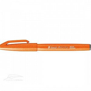 Popisovač Pentel Touch Brush - oranžový