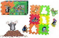 Krtek - Pěnové puzzle 15x15 6ks/3 motivy