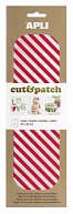 APLI Cut&Patch papír 30 x 50 cm - Pruhy červenobílé 3 ks