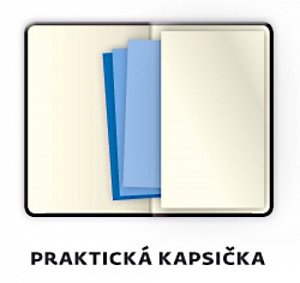 Týdenní diář 2026 B6 Flexies tmavě modrý s poutkem