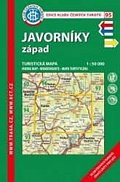 KČT 95 Javorníky západ 1:50 000/turistická mapa