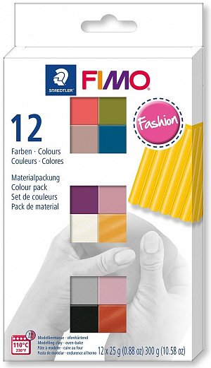 FIMO Soft sada 12 barev x 25 g - fashion
