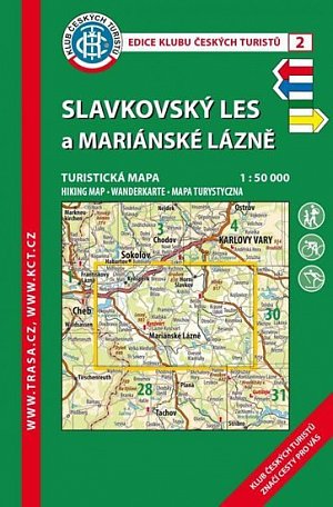 KČT 2 Slavkovský les a Mariánské Lázně 1:50 000/turistická mapa, 9.  vydání