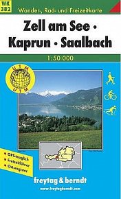 WK 382 Zell am See, Kaprun, Saalbach 1:50 000 / turistická mapa