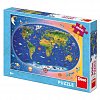Mapa The World (dětská): puzzle 300XL dílků