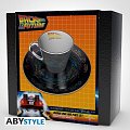 Back to the Future Hrnek s podšálkem 300 ml - DeLorean
