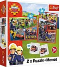 Trefl Puzzle Požárník Sam / 30+48 dílků+pexeso, 1.  vydání