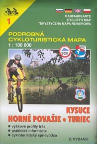 Podrobná cykloturistická mapa Kysuce, Turiec, Horné Považie 1:100 000