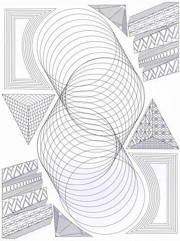 Náhled Geometrické obrazce - Antistresové omalovánky s 60 ilustracemi