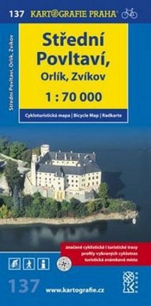 1: 70T(137)-Střední Povltaví, Orlík,Zvíkov (cyklomapa)