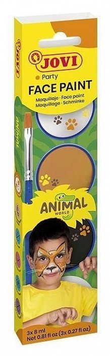 JOVI Obličejové barvy 3x 8ml - Animal