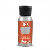 DARWI TEX barva na textil - Metalická stříbrná 50 ml