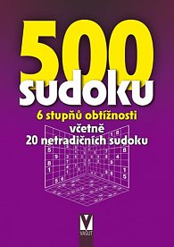 500 sudoku - 6 stupňů obtížnosti včetně 20 netradičních sudoku (fialová)