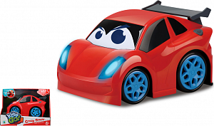 Kiddy Go! Sportovní auto červené se světlem a zvukem, 19 cm