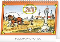 Kalendář stolní 2018 - Josef Lada – Na poli, 23,1 x 14,5 cm