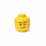 LEGO úložná hlava (velikost L) - mrkající chlapec