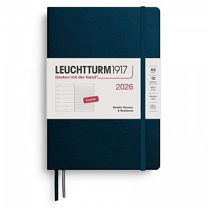 Weekly Planner & Notebook 2026 Medium (A5) Deep Sea