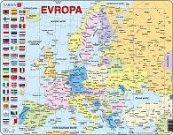 Puzzle MAXI - Mapa Evropy (na šířku)/70dílků, 1.  vydání