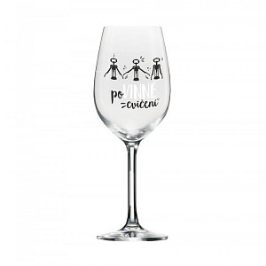 Mega sklenice na víno - Povinné cvičení
