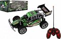 Auto RC Buggy rychlostní plast 23cm 27MHz na baterie zelené v krabici 35x13,5x18cm