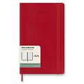 Diář Moleskine 2026 - měkké desky, L, týdenní, červený
